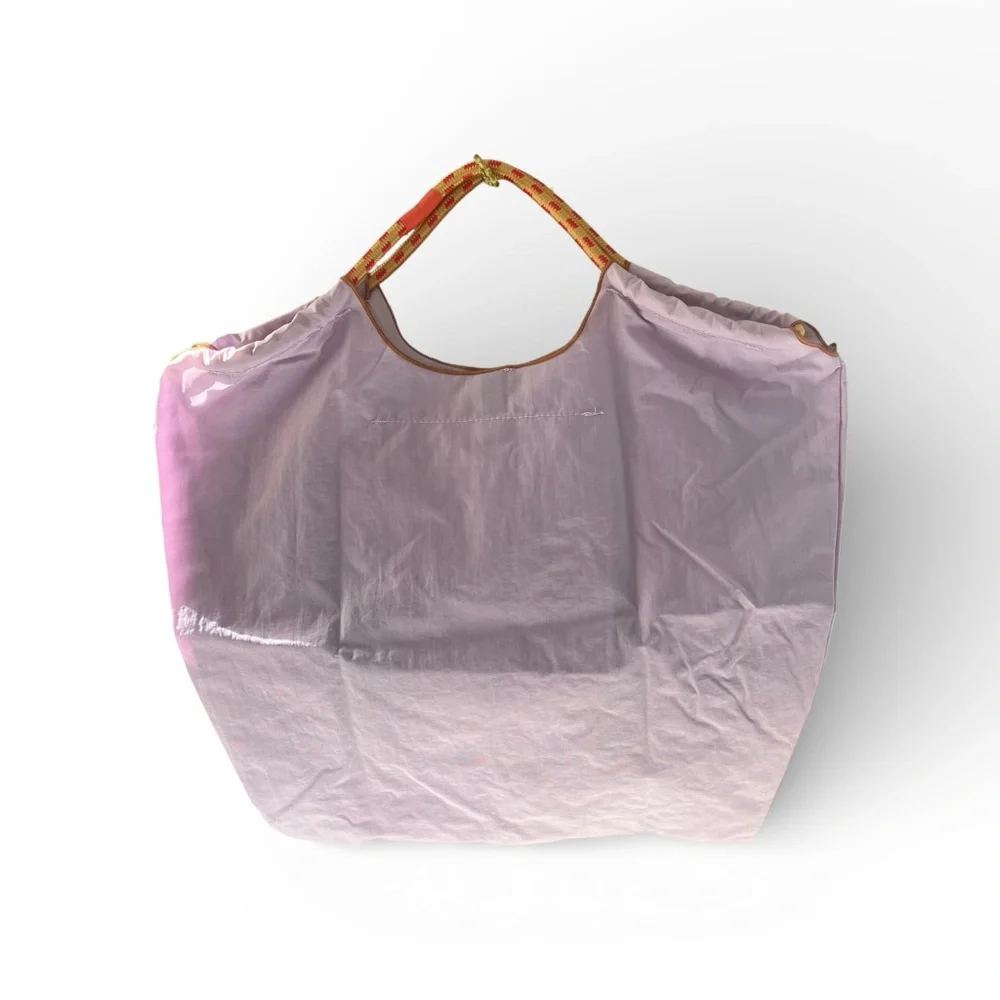 Lavender tote GUAN & BALL , nylon hound with sunglasses ladies girls bag